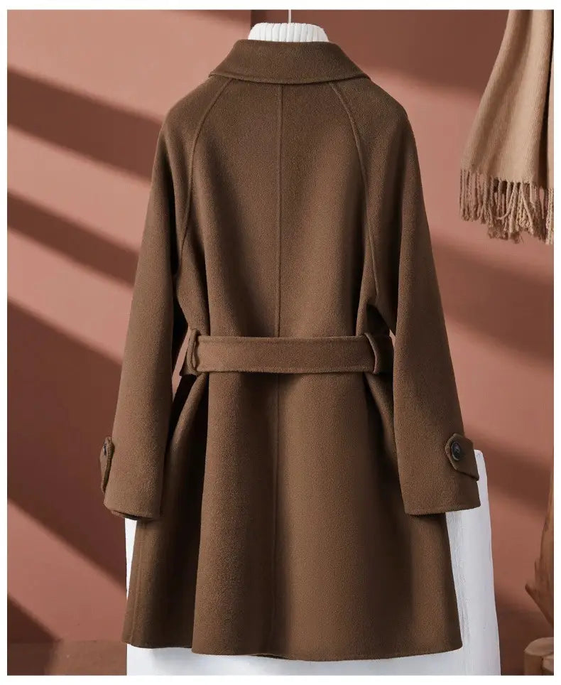 Fashion Personality Reversible Cashmere Coat Women