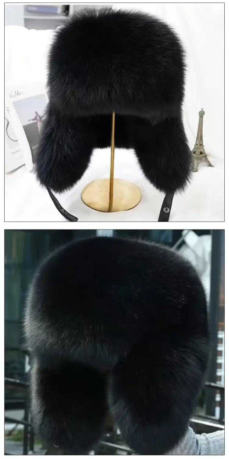 True Fox Fur Lei Feng Full With Hat