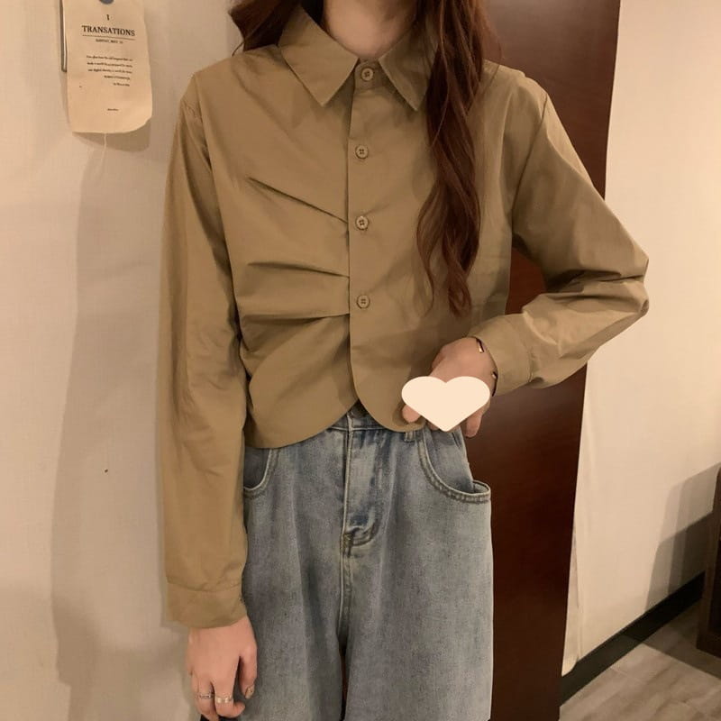 French White Shirt Women’s Spring Design Sense Niche Shirt Temperament High Sense Chic Beautiful Short Long Sleeve Top