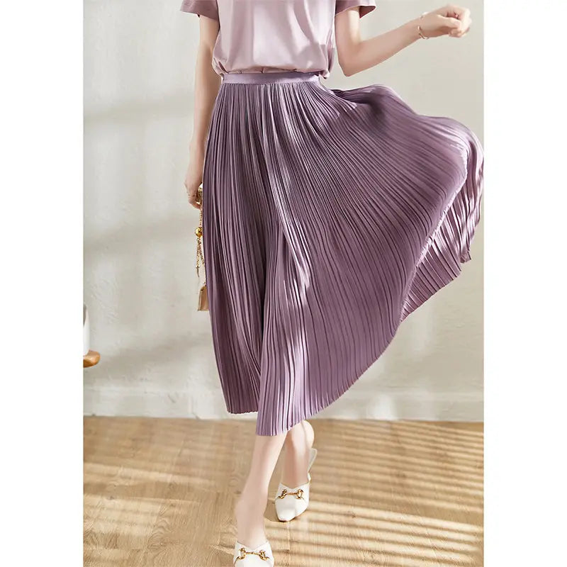 Spring And Summer New Exquisite Artistic Pleated Fairy Pleated Skirt