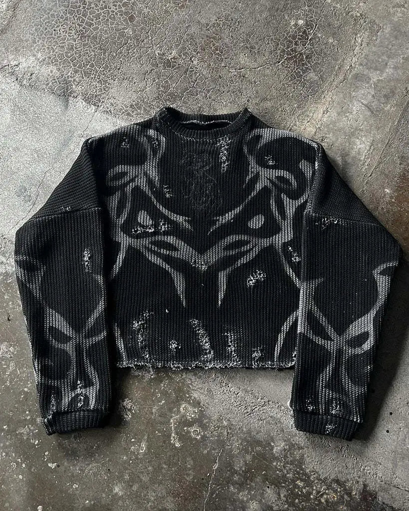 Ripped Street Tide European And American Men’s And Women’s Sweaters