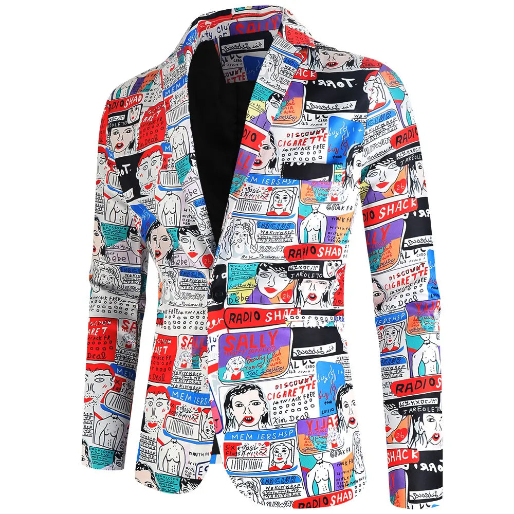 Digital New Print Leisure Suits For Men Two-piece Set