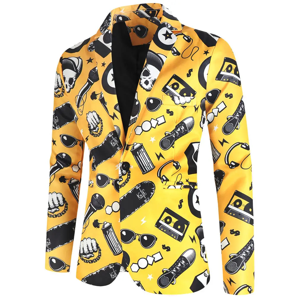 Digital New Print Leisure Suits For Men Two-piece Set