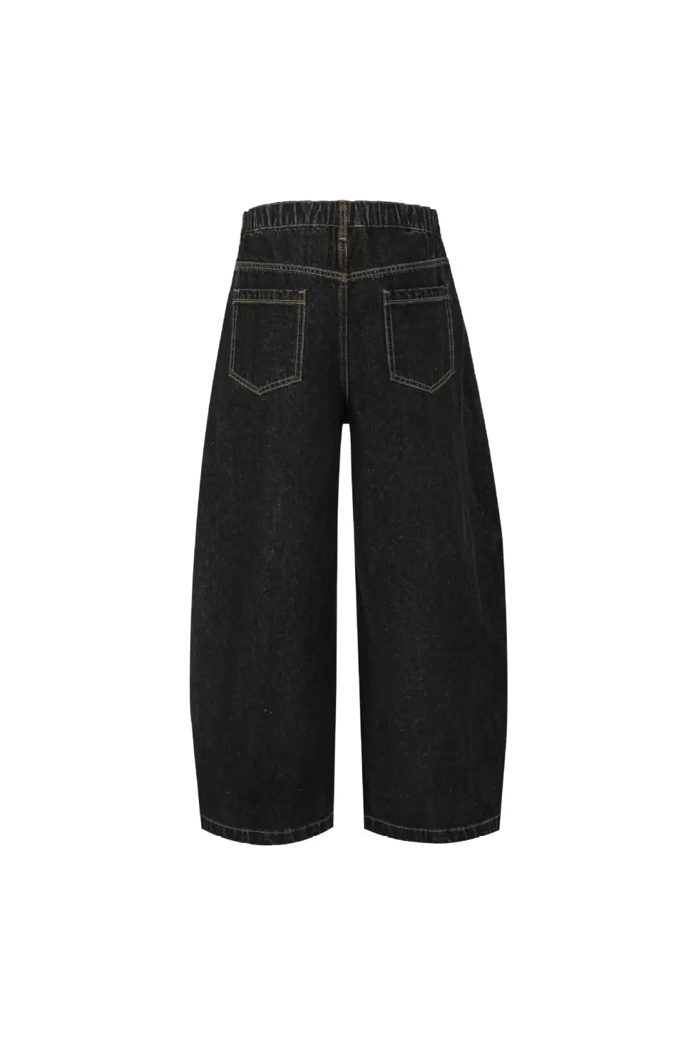 Retro Street Simple Loose Machete Denim Trousers