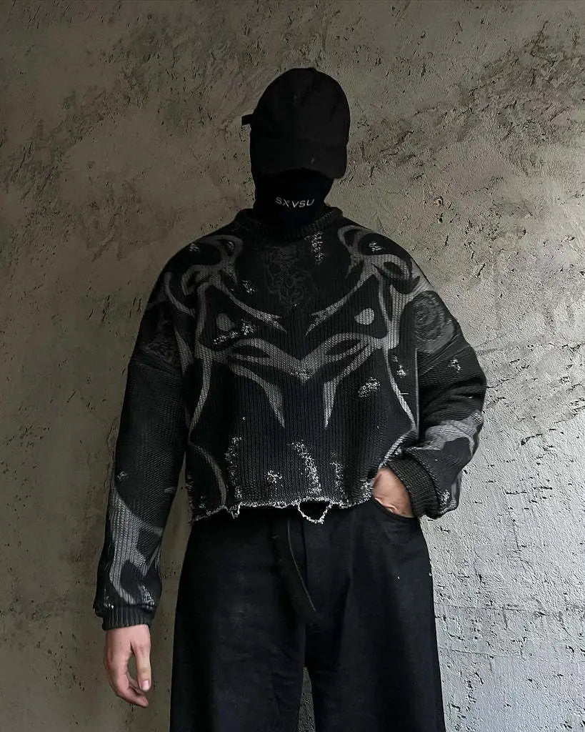 Ripped Street Tide European And American Men’s And Women’s Sweaters