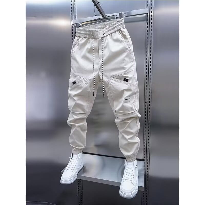 Trendy Multi-pocket Ankle Banded Slacks Sports Loose Harem Pants