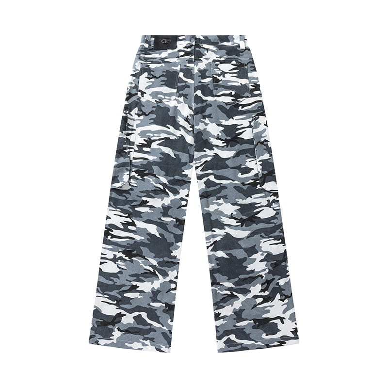 Retro Overalls Men’s And Women’s Outdoor Camouflage Casual Loose Straight