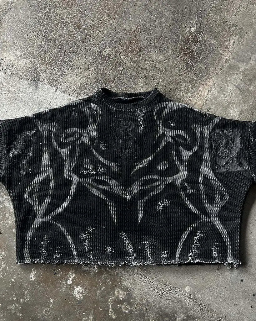 Ripped Street Tide European And American Men’s And Women’s Sweaters