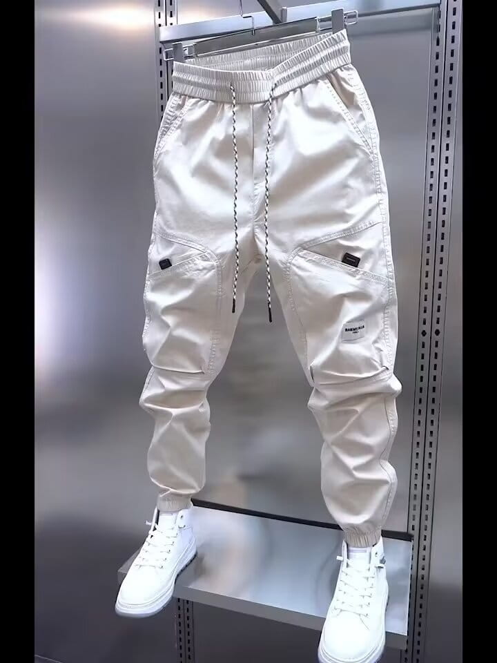 Trendy Multi-pocket Ankle Banded Slacks Sports Loose Harem Pants