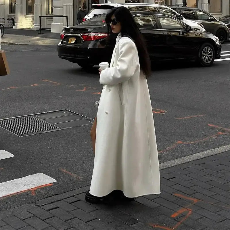 Fashionable All-match Woolen Coat For Women