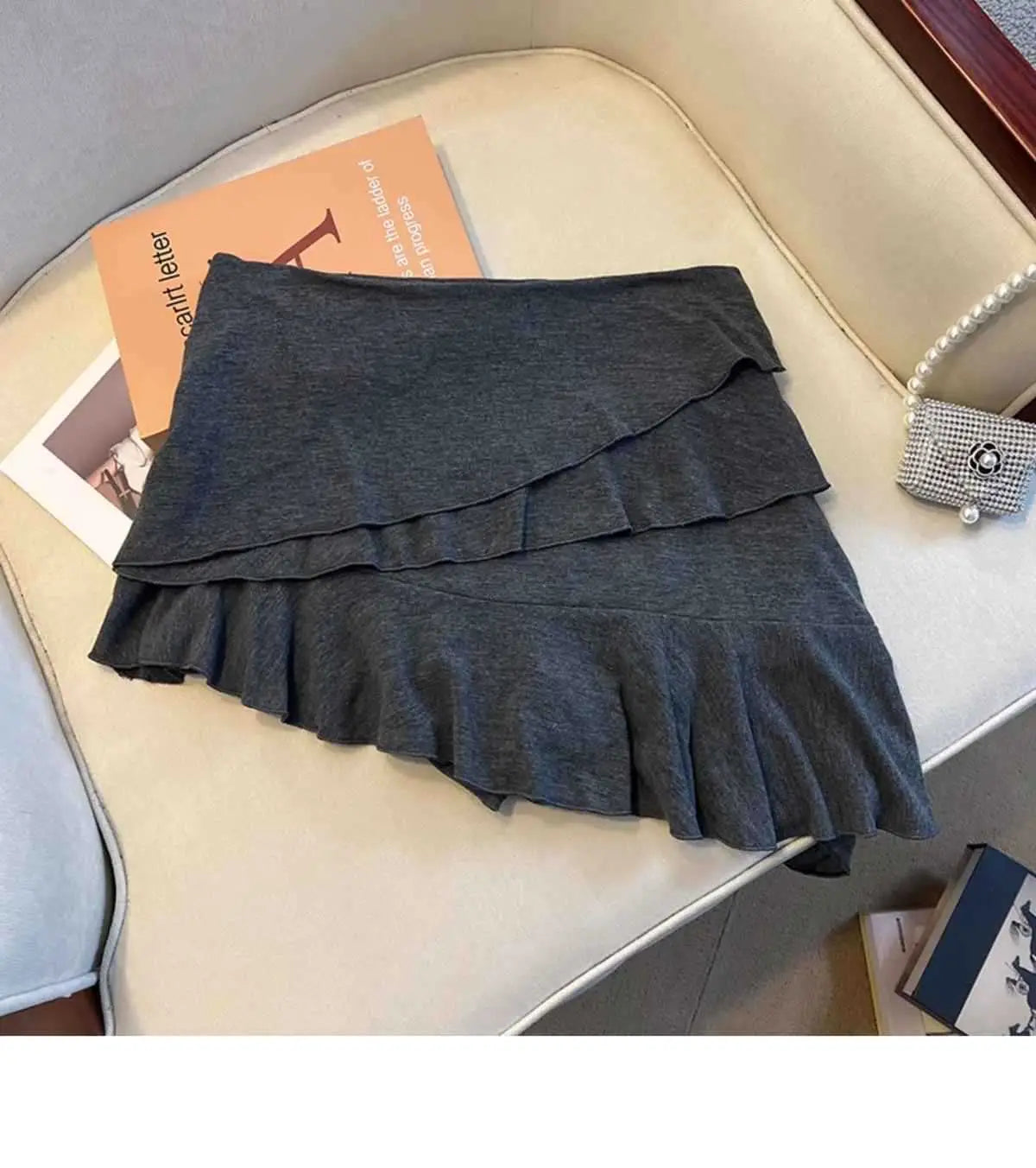 Women’s Versatile Design Irregular Ribbon Skirt