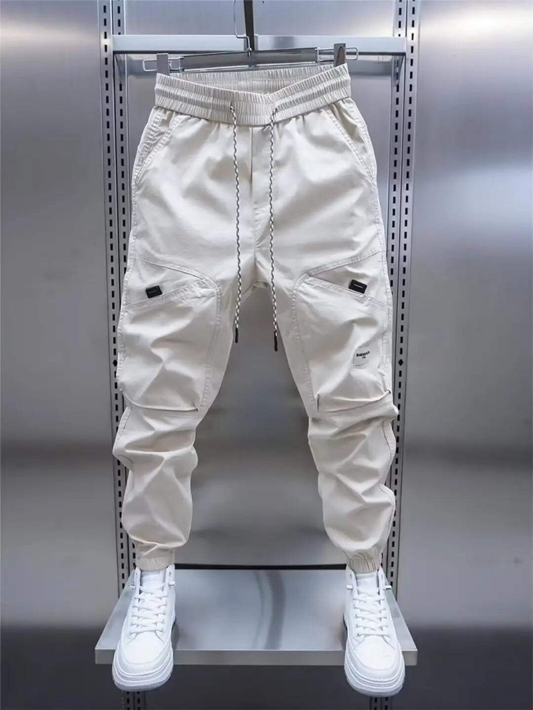 Trendy Multi-pocket Ankle Banded Slacks Sports Loose Harem Pants