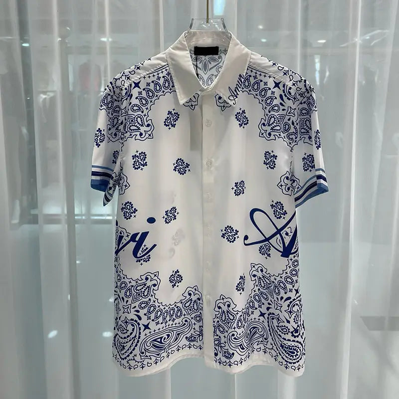 Men’s Fashion Casual Beach Shirt Shorts Suit