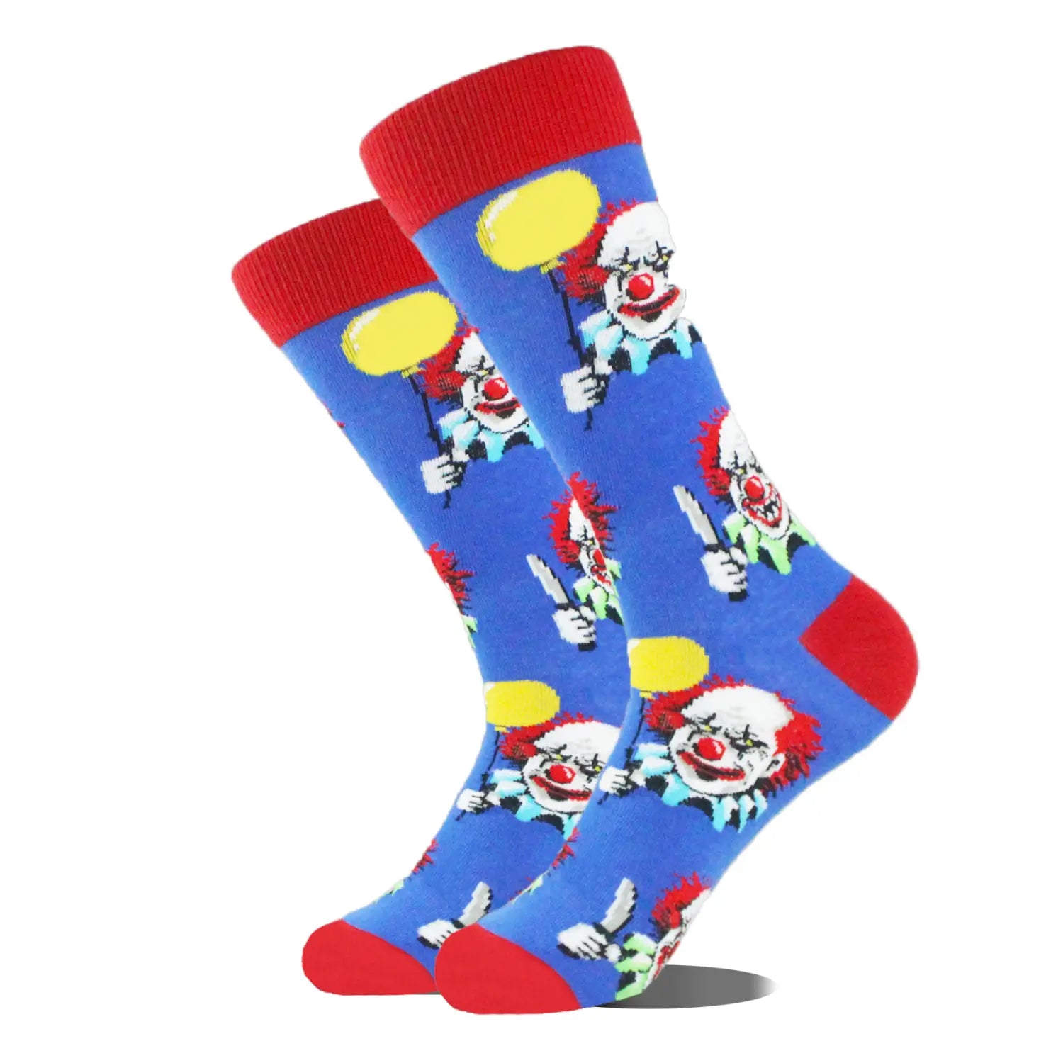 Men’s Cartoon Animal Retro Oil Painting Mid-calf Socks