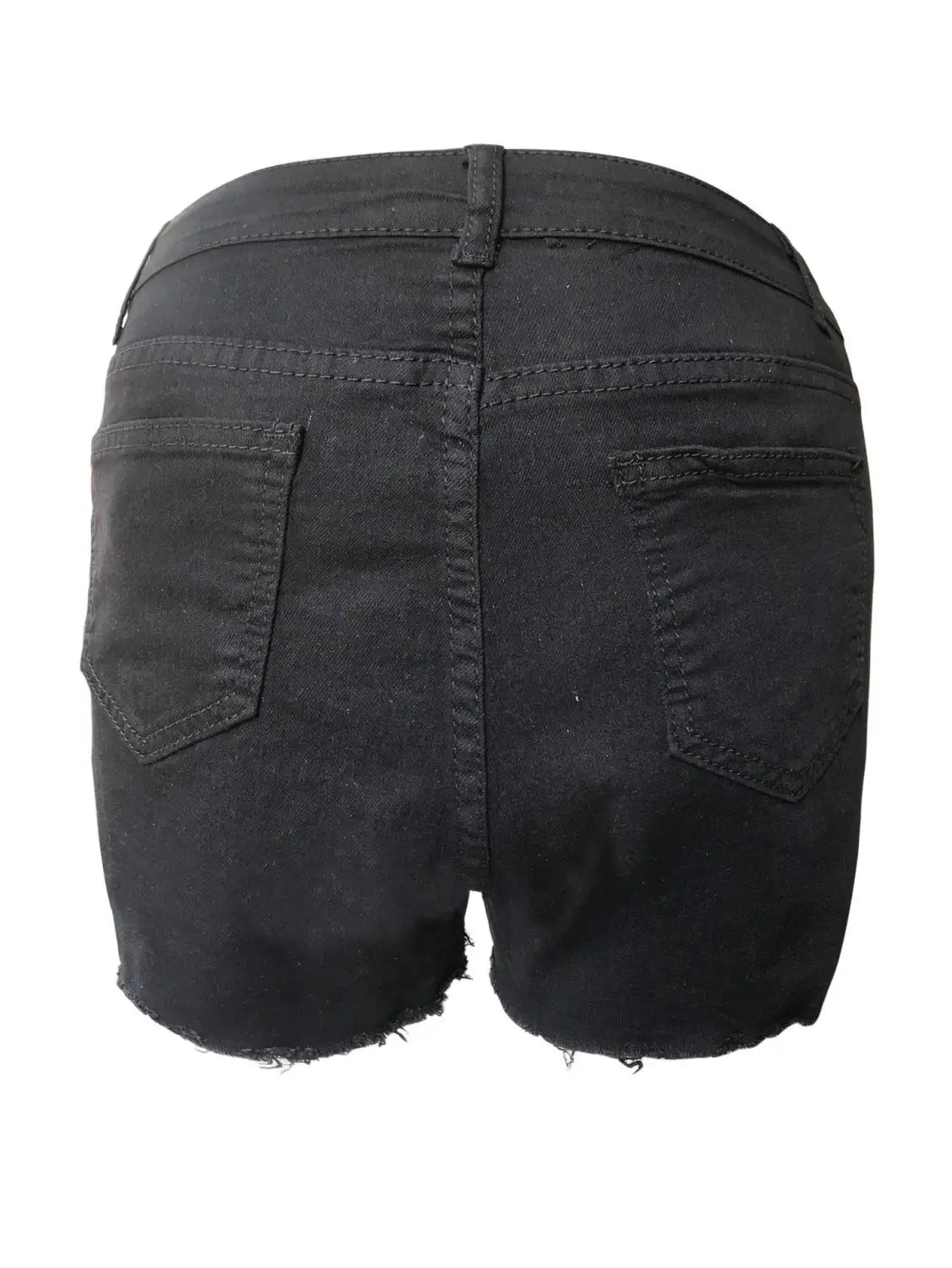 Women’s High Elastic Ripped Denim Shorts