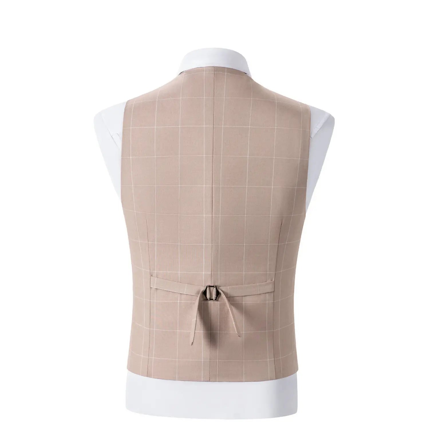 Men’s Simple Versatile Lattice Suit Three-piece Suit