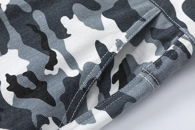 Retro Overalls Men’s And Women’s Outdoor Camouflage Casual Loose Straight