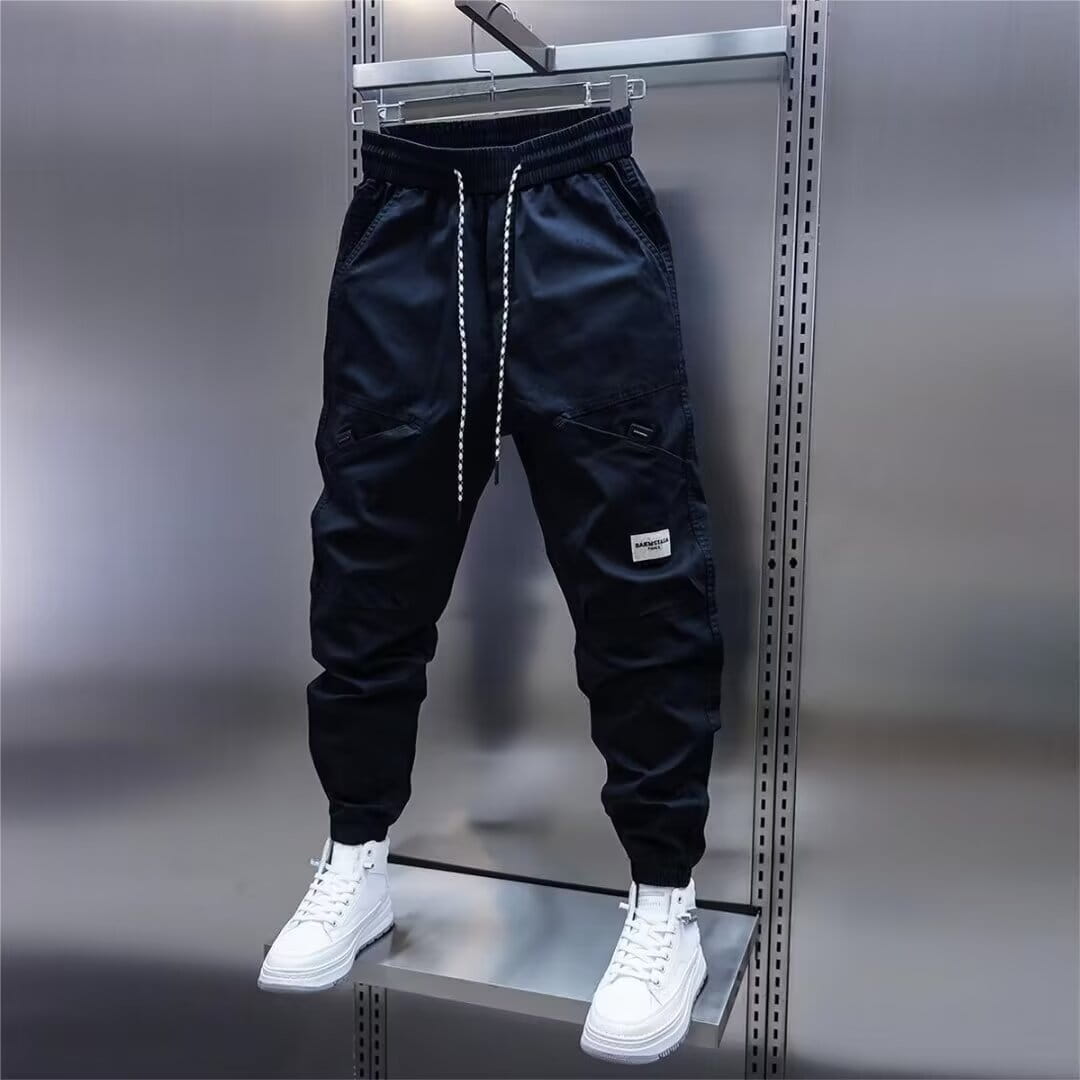 Trendy Multi-pocket Ankle Banded Slacks Sports Loose Harem Pants