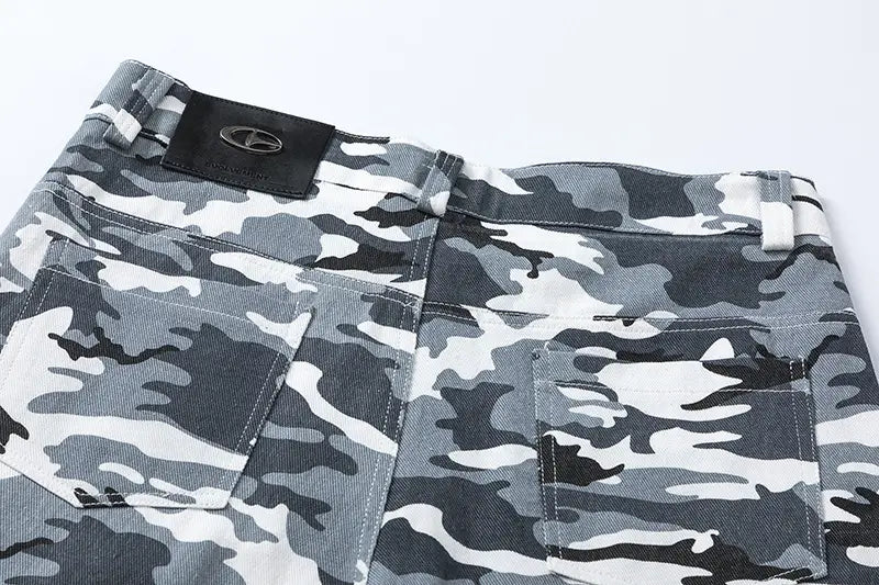 Retro Overalls Men’s And Women’s Outdoor Camouflage Casual Loose Straight