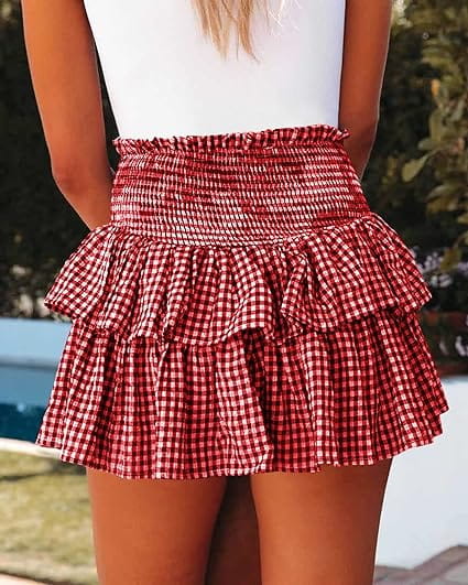 Cake Plaid Fashion Skirt