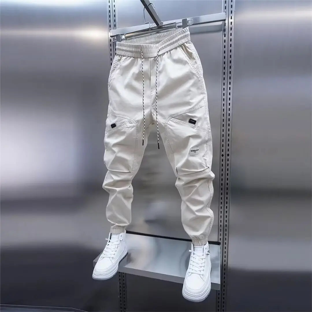 Trendy Multi-pocket Ankle Banded Slacks Sports Loose Harem Pants