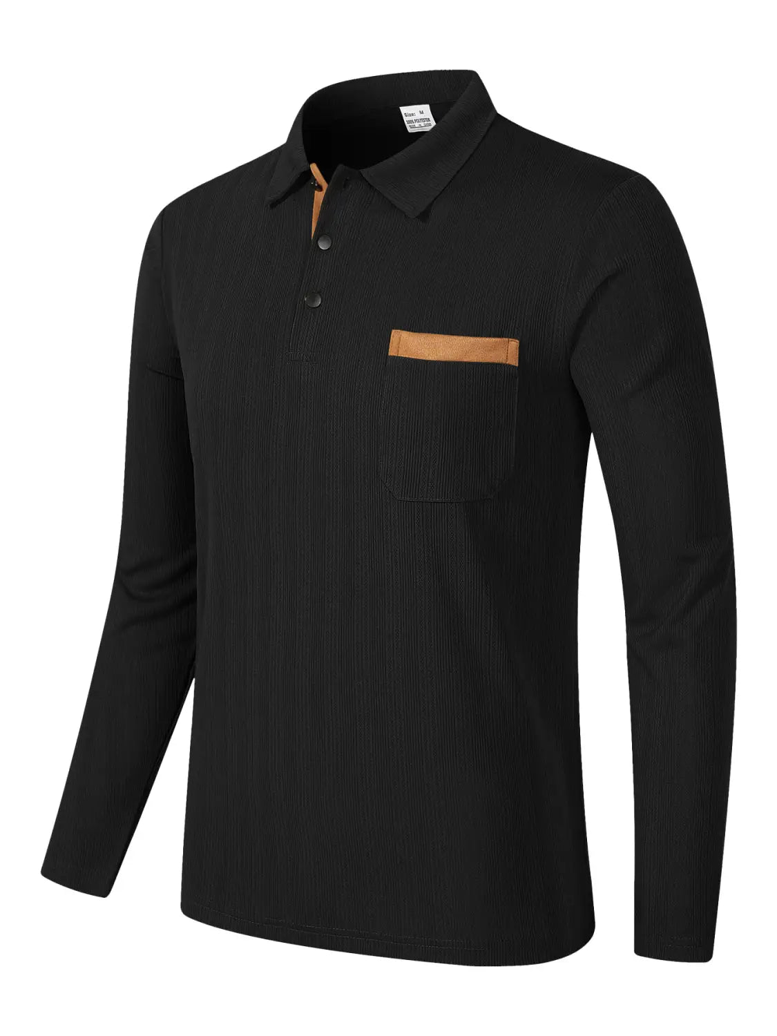 Sports Long Sleeve Lapel Men’s Polo Shirt