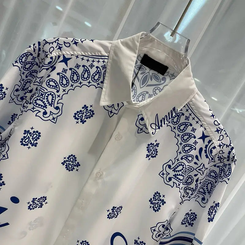 Men’s Fashion Casual Beach Shirt Shorts Suit