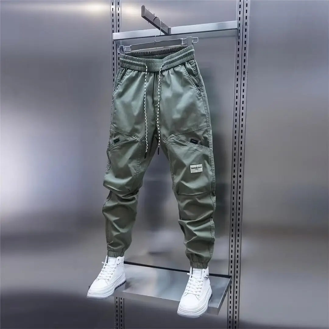 Trendy Multi-pocket Ankle Banded Slacks Sports Loose Harem Pants