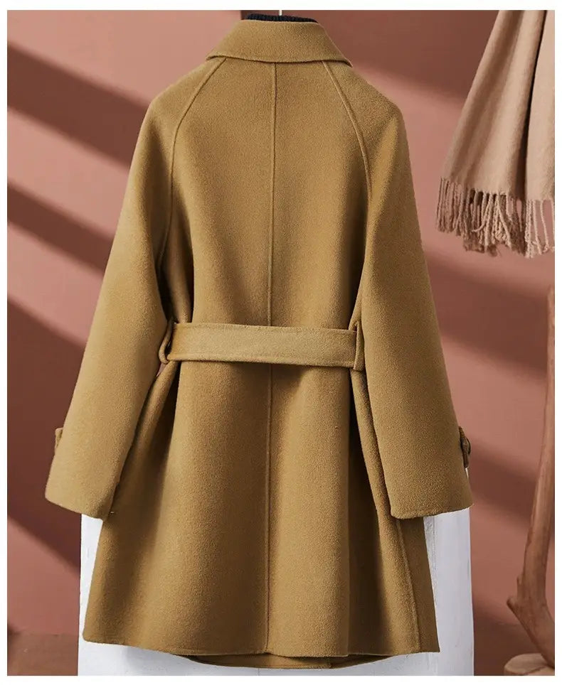 Fashion Personality Reversible Cashmere Coat Women