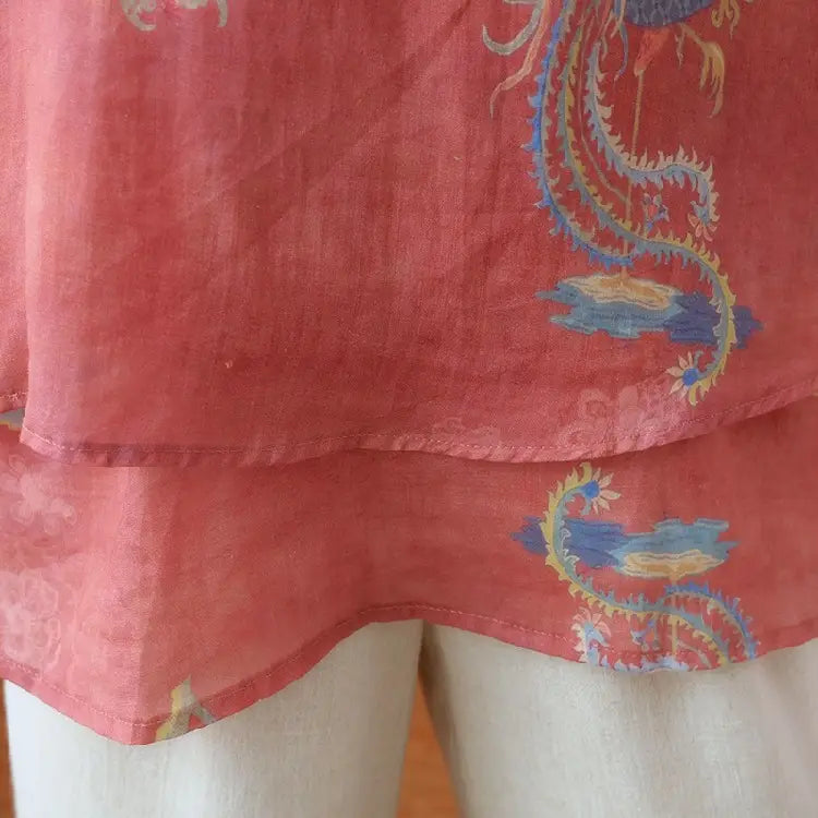 Chinese Style Retro Anti-aging Temperament Shirt Women’s Summer Loose