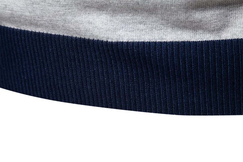 Men’s Long Sleeve Polo Collar Sweater Slim Lapel