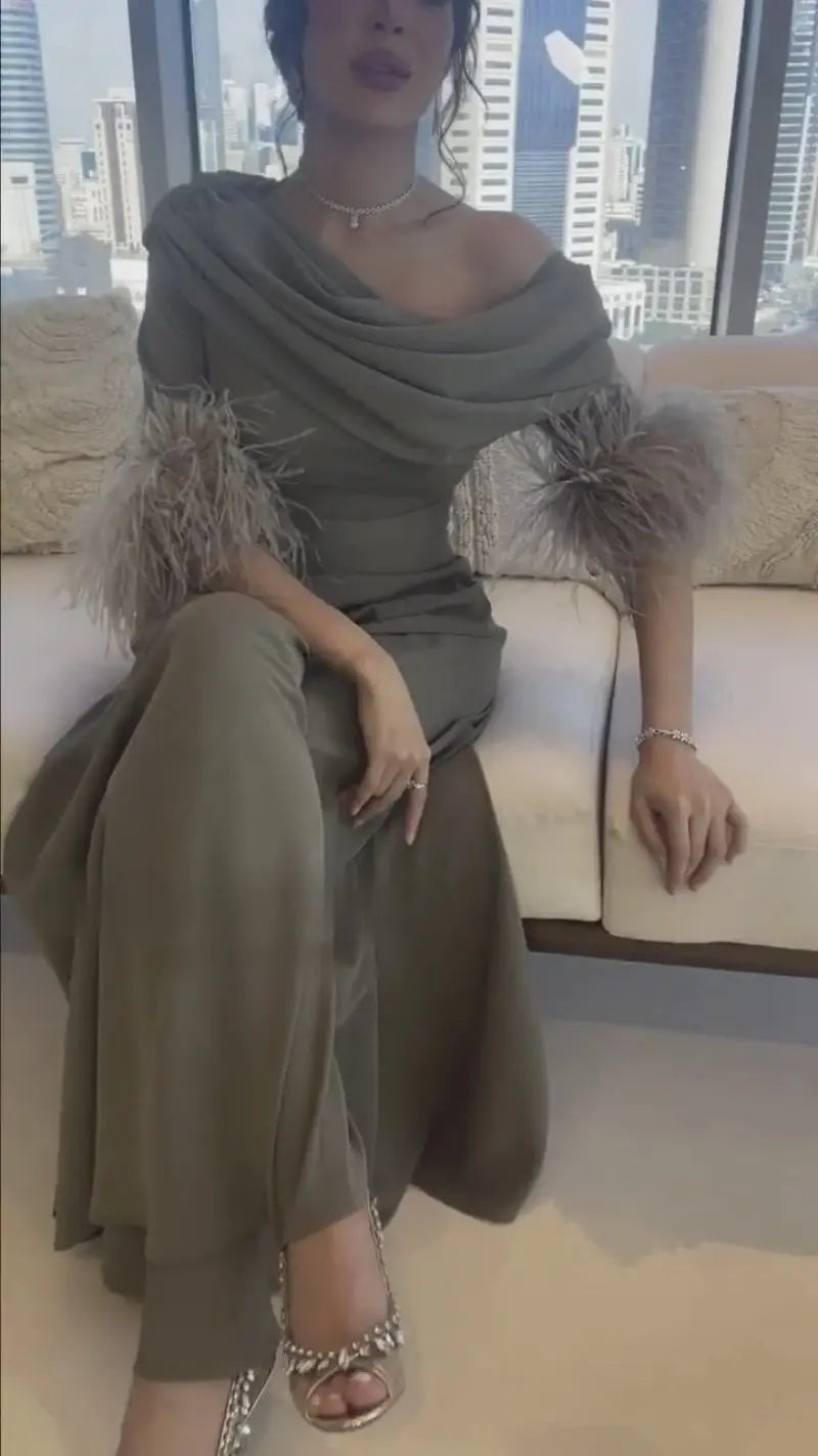 Sexy Fashion Feather Stitching Jumpsuit