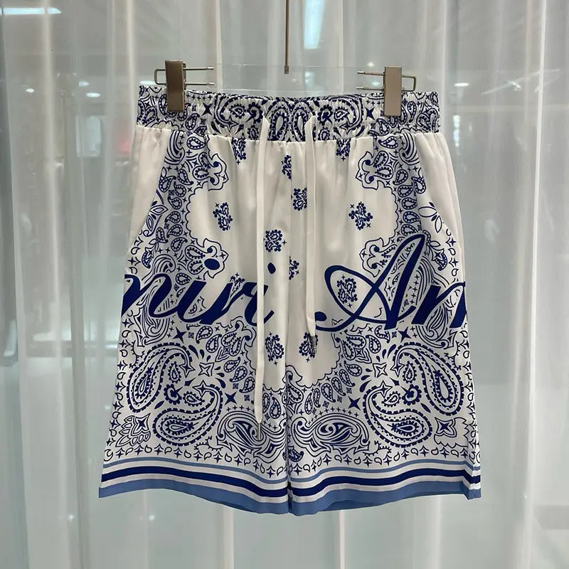 Men’s Fashion Casual Beach Shirt Shorts Suit