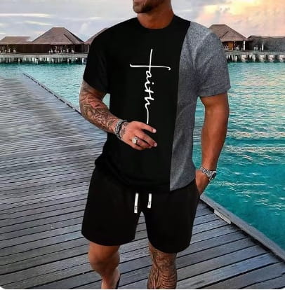 Casual Cool Suit Men’s Short Sleeve Shorts Suit