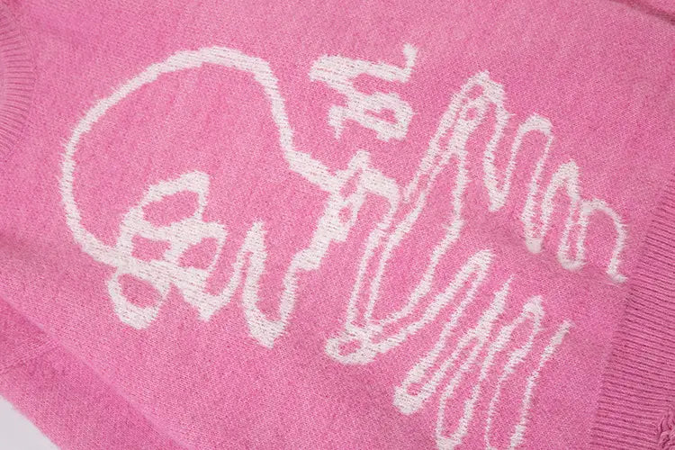 Dark Skull Ripped Sweater