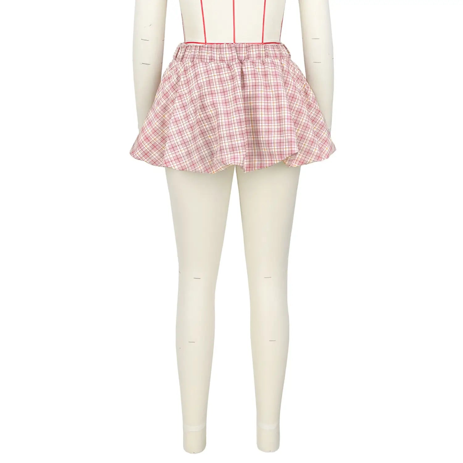 Fashion Cute Classic Plaid With Leggings