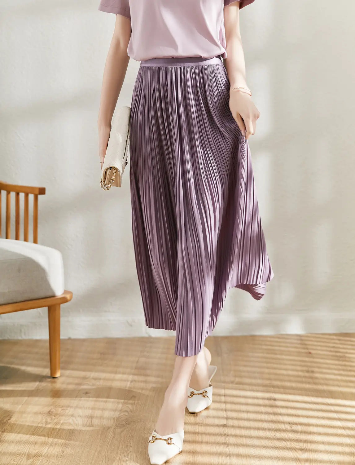 Spring And Summer New Exquisite Artistic Pleated Fairy Pleated Skirt