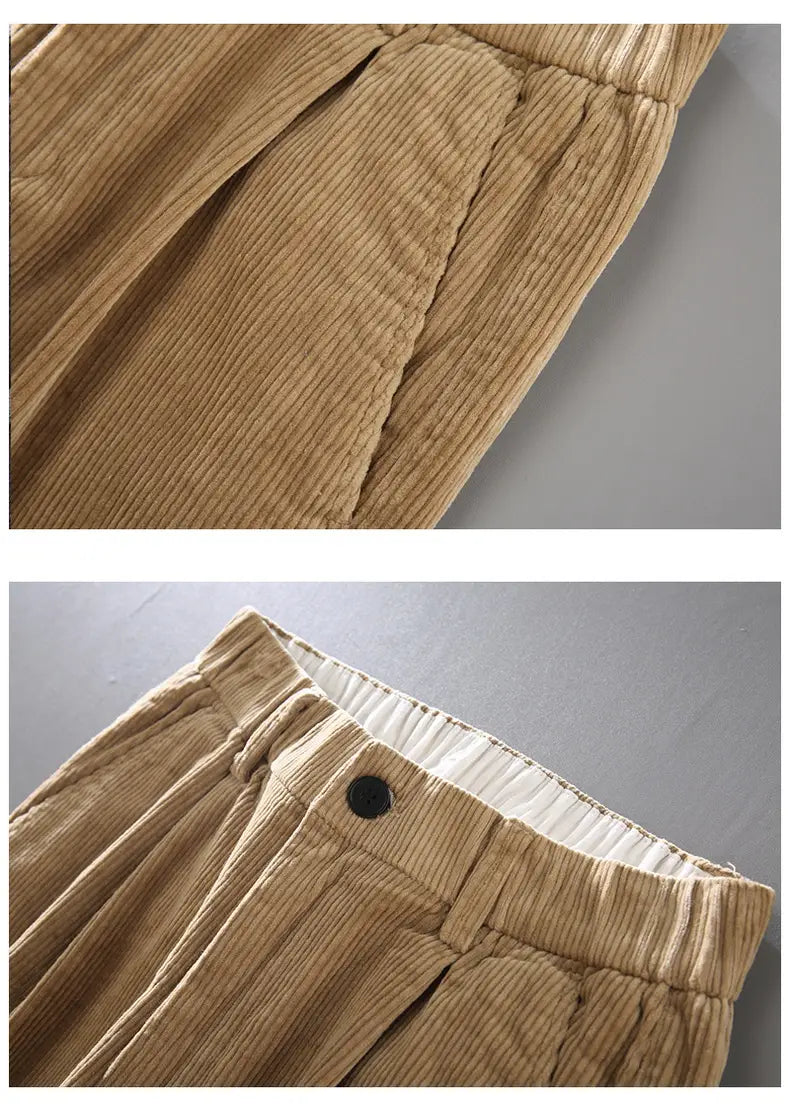 Fashion New Corduroy Loose Casual Pants Men