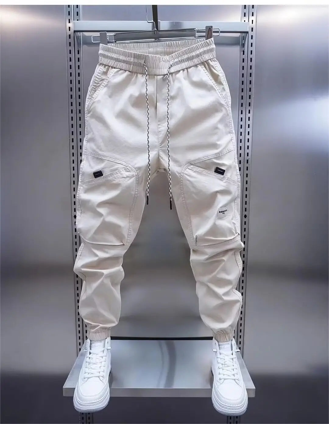 Trendy Multi-pocket Ankle Banded Slacks Sports Loose Harem Pants
