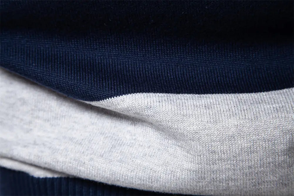 Men’s Long Sleeve Polo Collar Sweater Slim Lapel