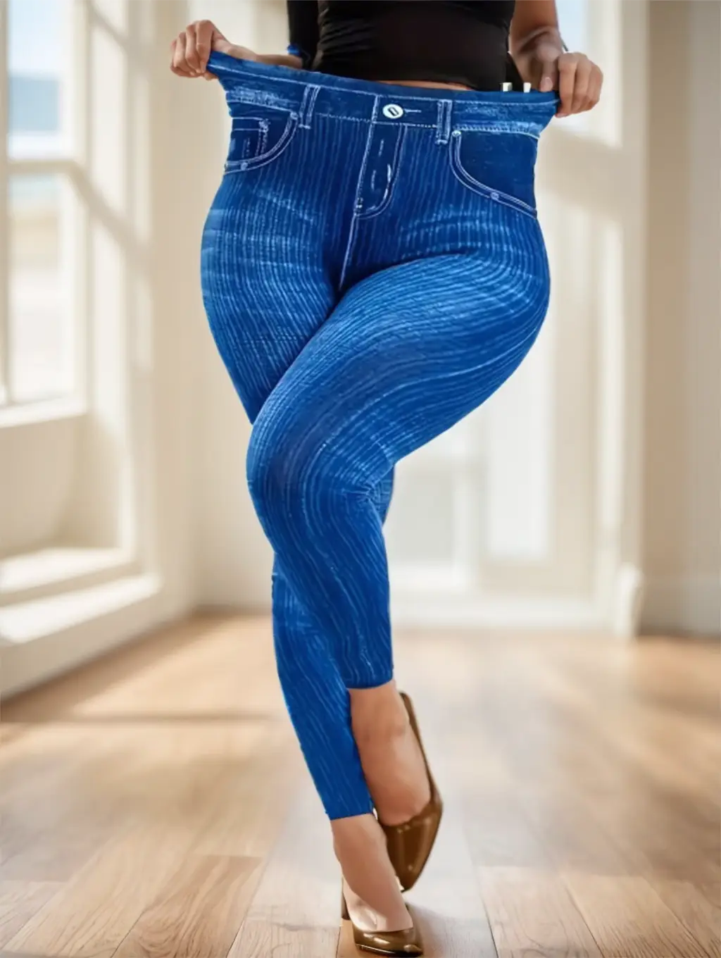 Ladies’ Solid-colored Jeans
