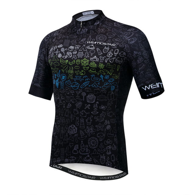 Green bicycle shirt
