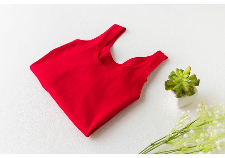 Cotton Middle-aged And Elderly Women’s I-shaped Vest