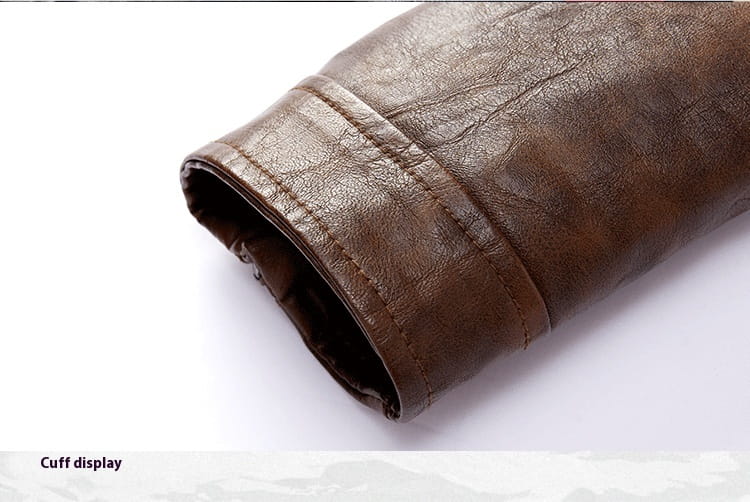 Personalized Trendy Pocket Pu Leather Coat Trendy Men Leather Jacket