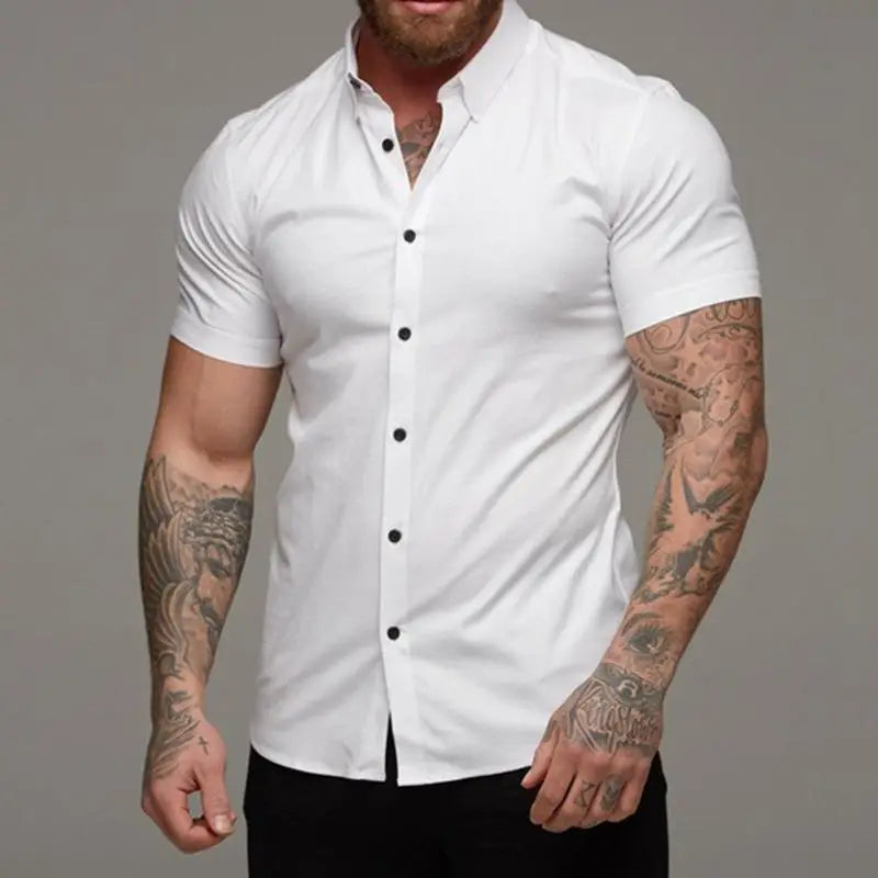 Muscle Men’s Fitness Shirt Short Sleeve