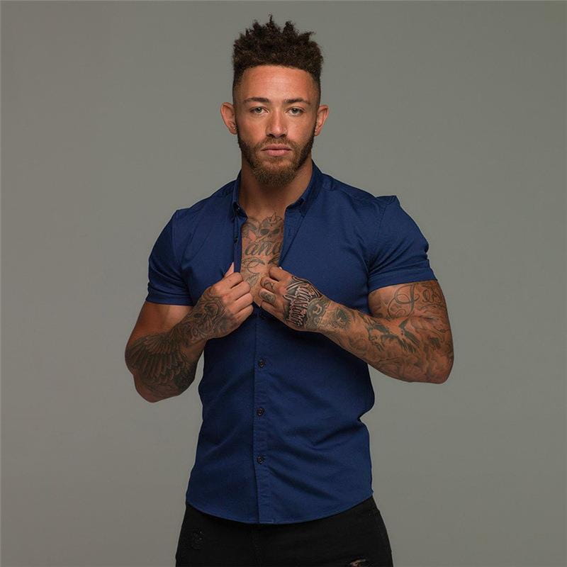 Muscle Men’s Fitness Shirt Short Sleeve