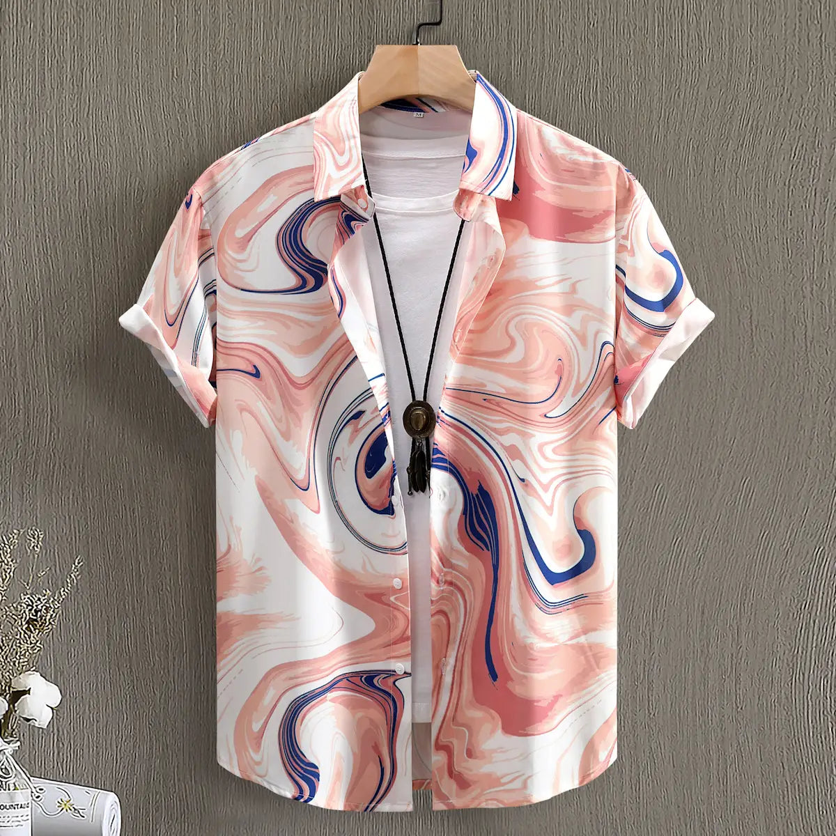 Fashion Digital Printing Men’s Short Sleeve Shirt