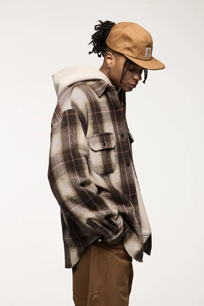 Japanese-style Retro Suede Workwear Shirt Coat