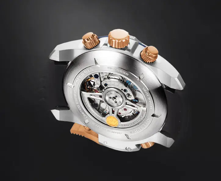 Rose Gold Steel Strip Dream in Blue Black
