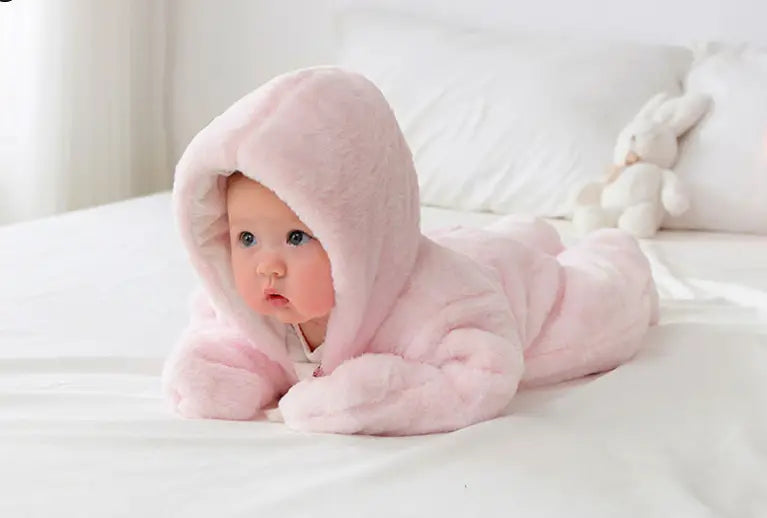 New Baby And Toddler Jumpsuit Thickened Children’s Coral Fleece